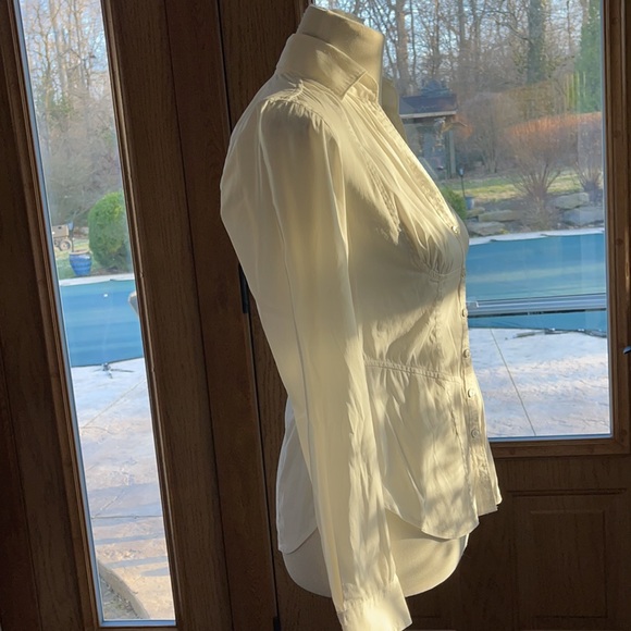 Armani Exchange White Long Sleeve Blouse - Picture 6 of 6